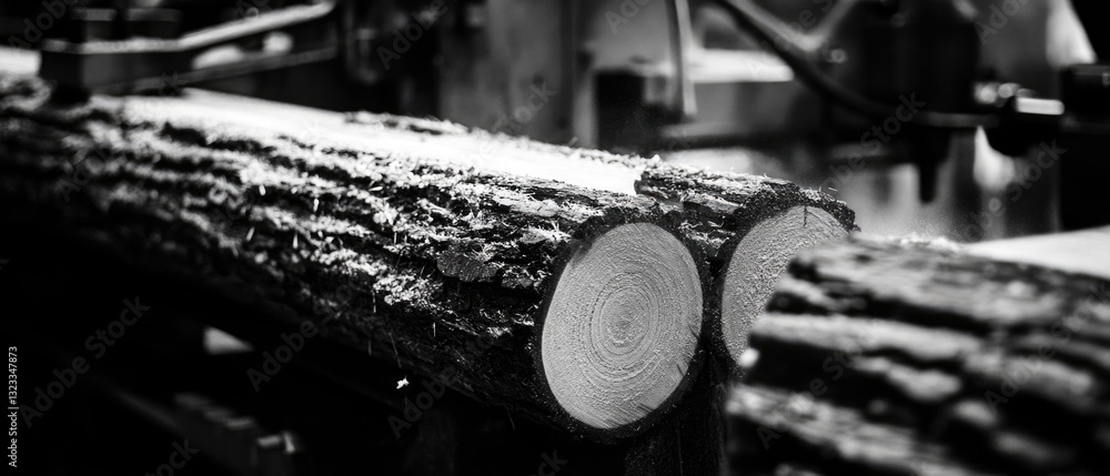 Poster close-up shot of a wooden component on a machine