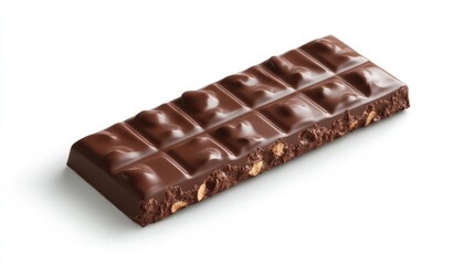 A broken chocolate bar with a bite taken out