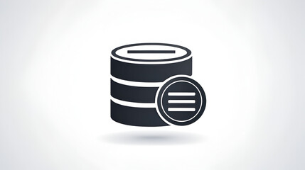 Database icon in vector. Logotype