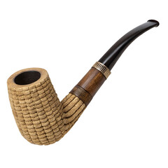 tobacco pipe isolated on white background