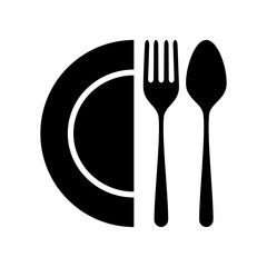 Restaurants symbol, Cutlery icon. flat vector illustration design.