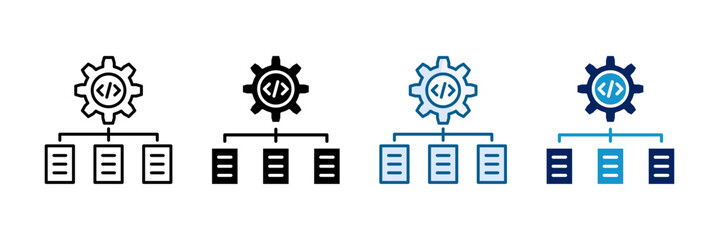 Orchestration Icon Set Multiple Style Collection