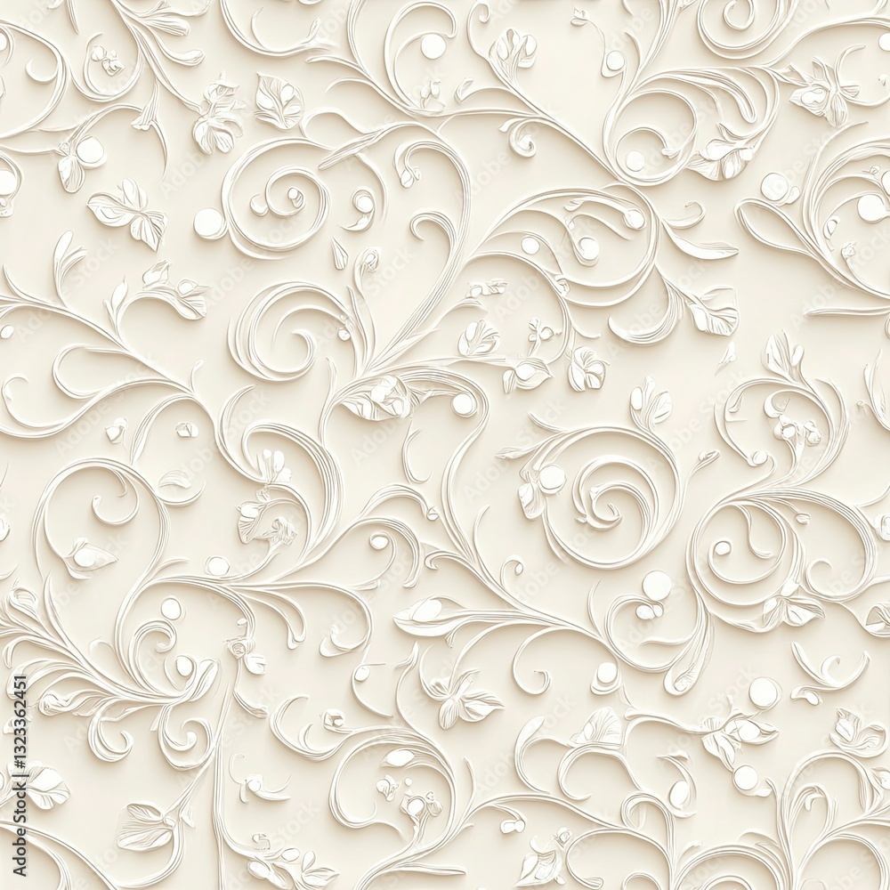 Poster intricate scrollwork patterns transparent overlay for design projects
