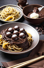 chocolate cake with nuts