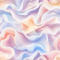 Obraz premium Dreamy Ruched Soft Cloud Like Pleats Seamless Pattern Design for Fashion