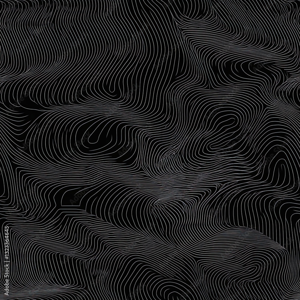 Poster abstract reticulated pattern flowing wavy lines for modern design