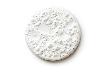 Obraz premium Creamy White Foam Texture Close-up of Bubbly Surface, Abstract Background