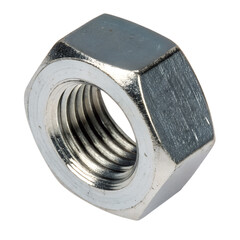 Hex Nut Isolated on Transparent Background..