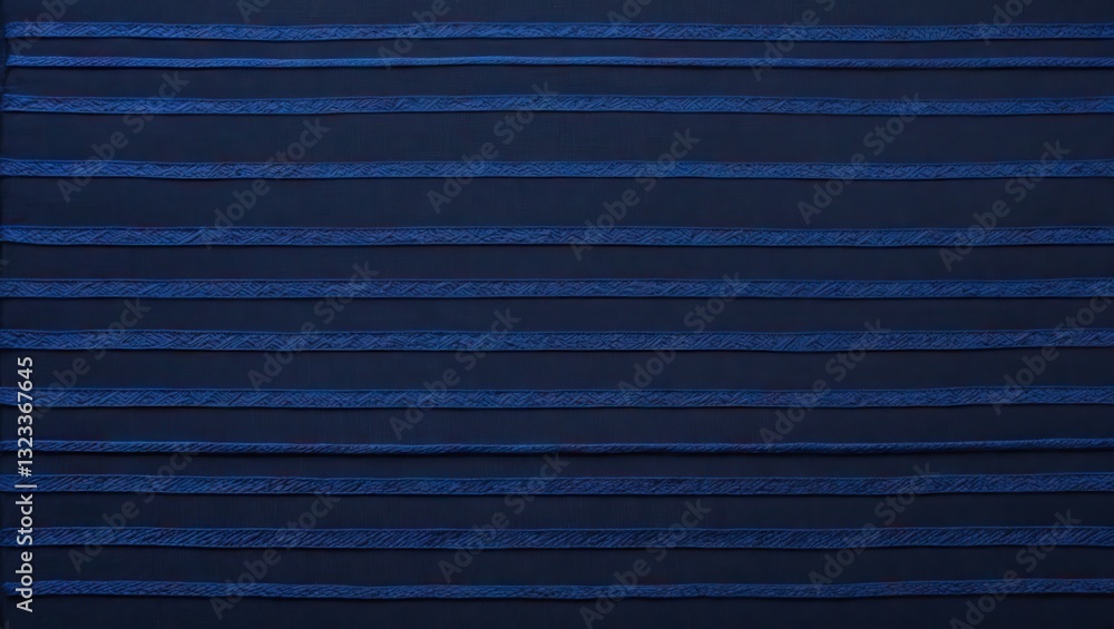 Poster Deep blue textured background with subtle horizontal stripes in varying shades of navy and sky blue creating a modern and elegant design.