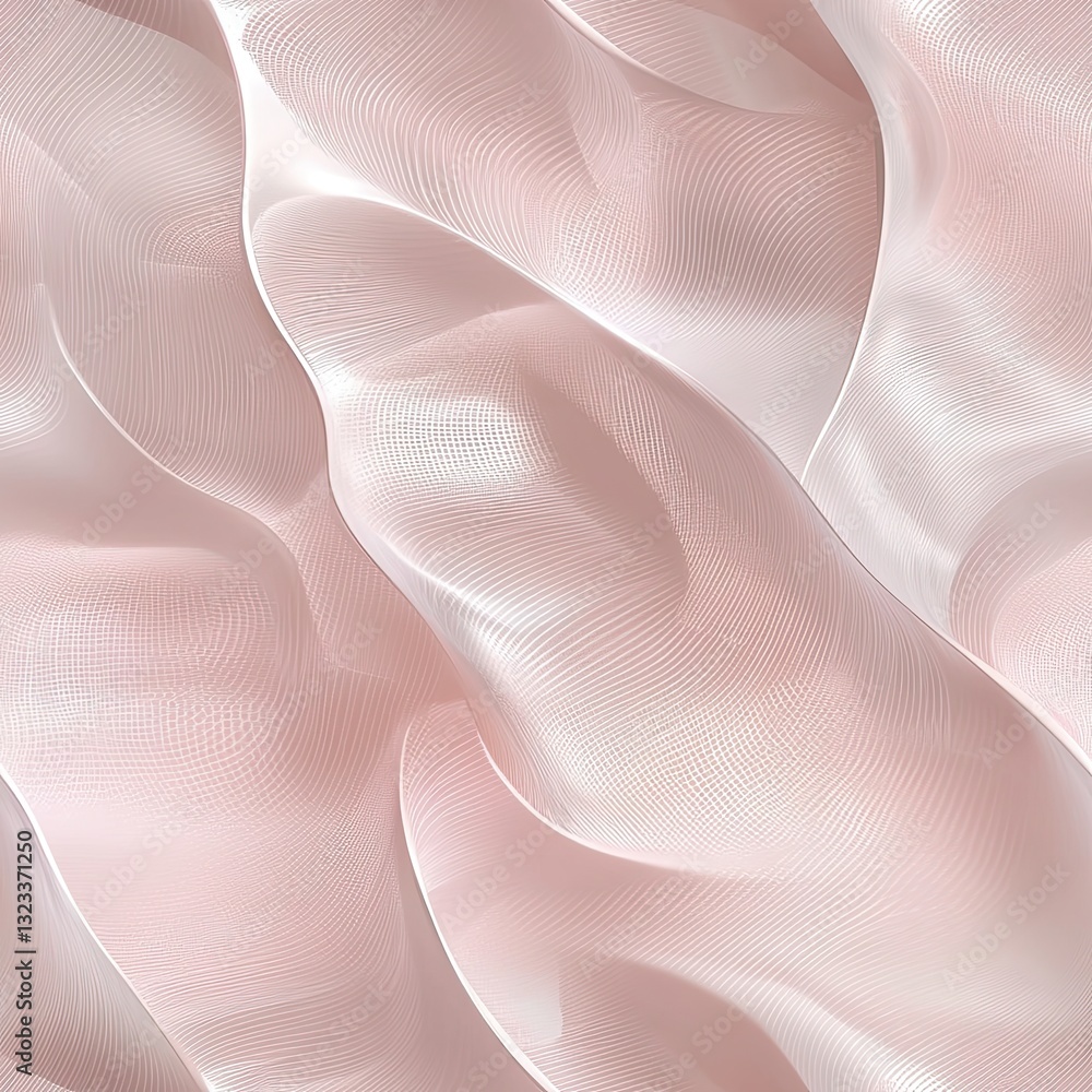 Poster elegant ripples delicate fine lines soft seamless pattern design for fashion and branding