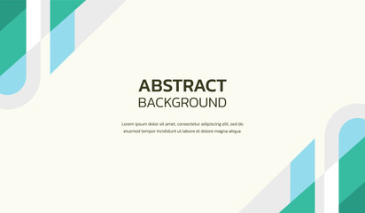 Blue and green cute color abstract geometric background vector illustration premium vector