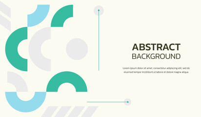 Fototapeta premium Blue and green cute color abstract geometric background vector illustration premium vector