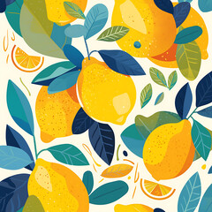 Lemon picture cartoon 2D, a beneficial fruit, is used as an illustration for advertising. Generative AI Illustration