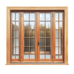 Contemporary window isolated on white background