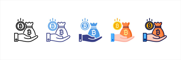 Income Multi Style Icon Set