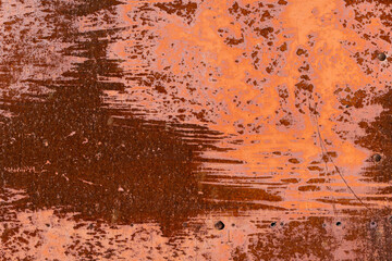 Rustic metallic surface showcasing layered rust textures