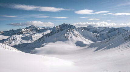 Obraz premium snow covered mountains in winter