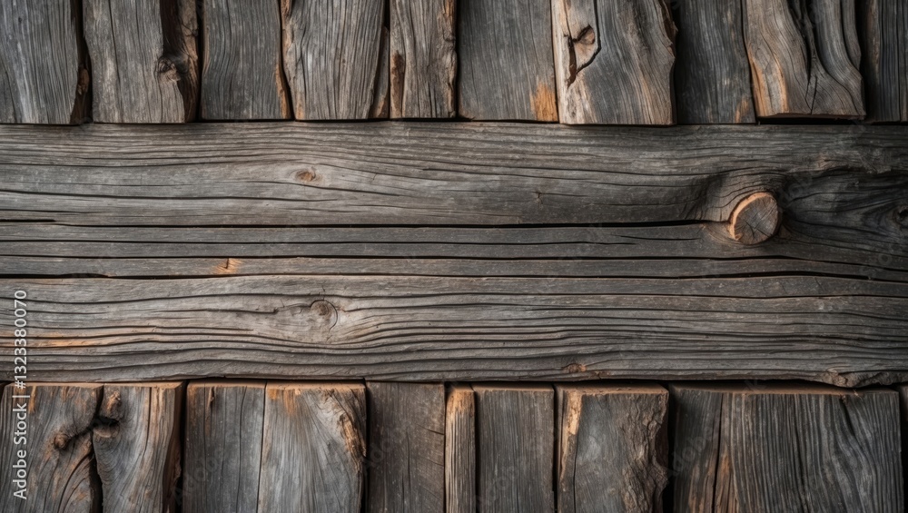 Aufkleber wooden texture background with dark brown and gray planks arranged horizontally showcasing natural g
