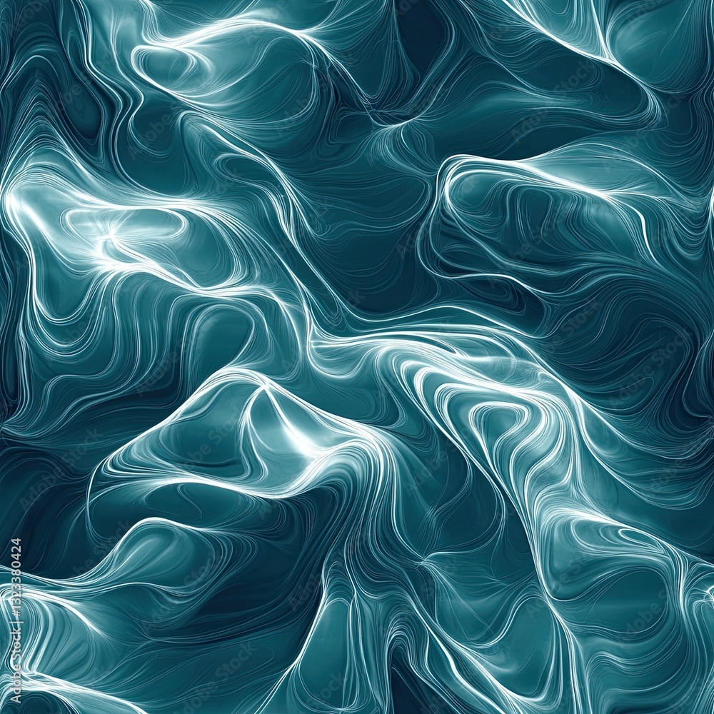 Poster seamless pattern design fluid ripples and transparent waves