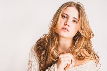 Frau, jung, Gesicht, natürlich