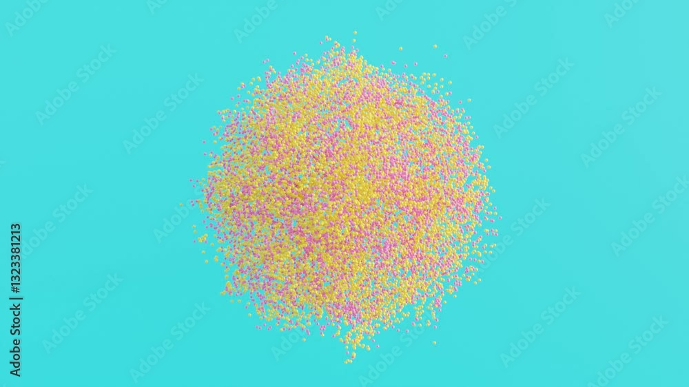 Poster abstract 3d loop motion background featuring geometric visuals and subtle flow for branding assets, 