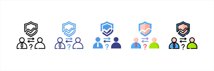 Dispute Multi Style Icon Set