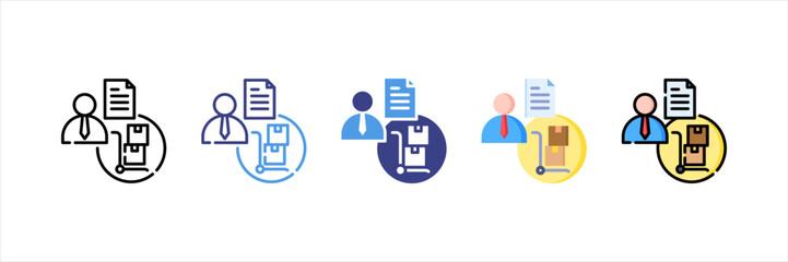Supplier Multi Style Icon Set