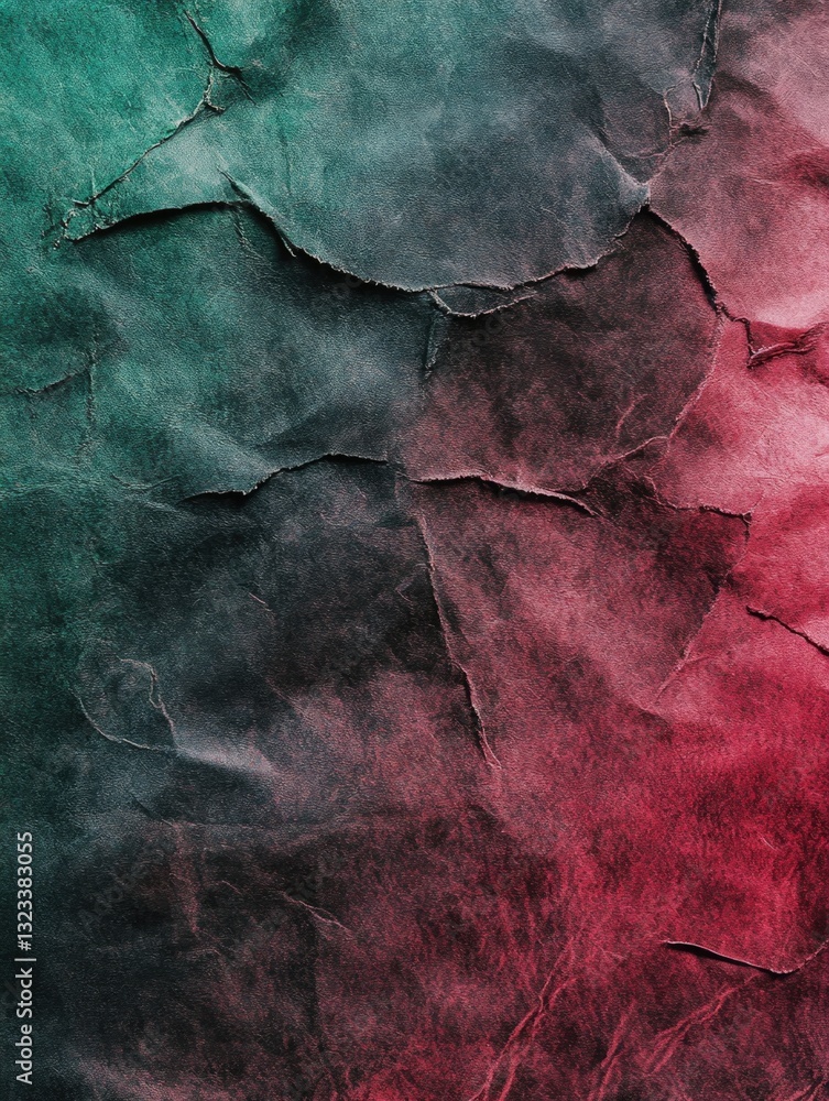 Aufkleber a detailed view of a bright red and green patterned background, suitable for various design projects