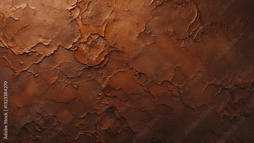 Poster rich brown textured background featuring layered, rough surface with earthy tones, ideal for artisti