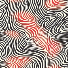 Fototapeta premium Geometric Ripple Design Sharp Lines Seamless Pattern