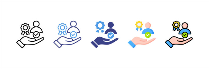Trustworthiness Multi Style Icon Set