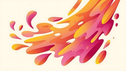 Image of moving shapes and stains on white background social media abstract and background design concept digitally generated image