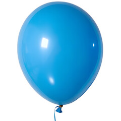 Blue Balloon isolated on Transparent Background