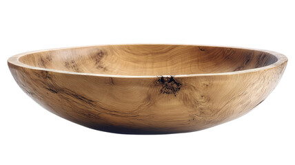 Exquisite wooden bowl showcasing natural grain patterns for elegant dining