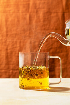 Chamomile blossom tea