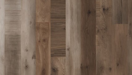 Fototapeta premium Natural oak wood flooring with diverse grain patterns featuring light browns and warm taupe tones arranged in horizontal planks for interior design use