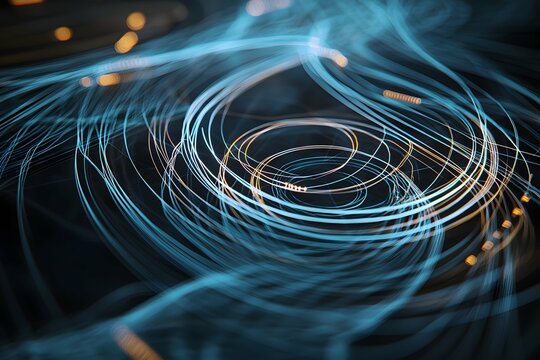 The graphic presents a sophisticated overlay of magnetic field lines, highlighting the complexities of magnetic strength and direction against