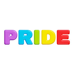 Pride, Celebrate LGBTQ+, Pride Month, 3d rendering.