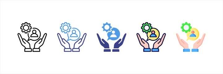 Social Engineering Multi Style Icon Set