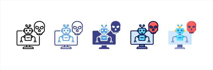 Botnet Multi Style Icon Set