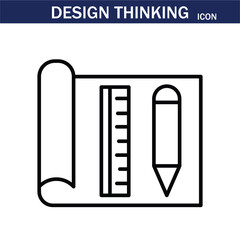 line icon related to creativity, idea, innovation, teamwork, invention, design thinking. Outline icon. Editable stroke. Vector illustration. EPS 10.