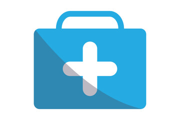 Obraz premium First aid kit silhouette icon. 1176