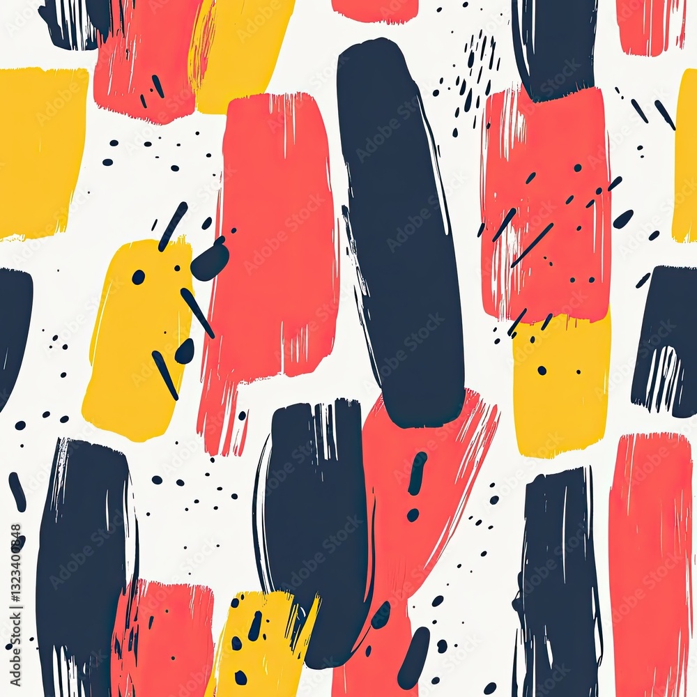 Poster layered scribble patterns abstract straight and curvy line design