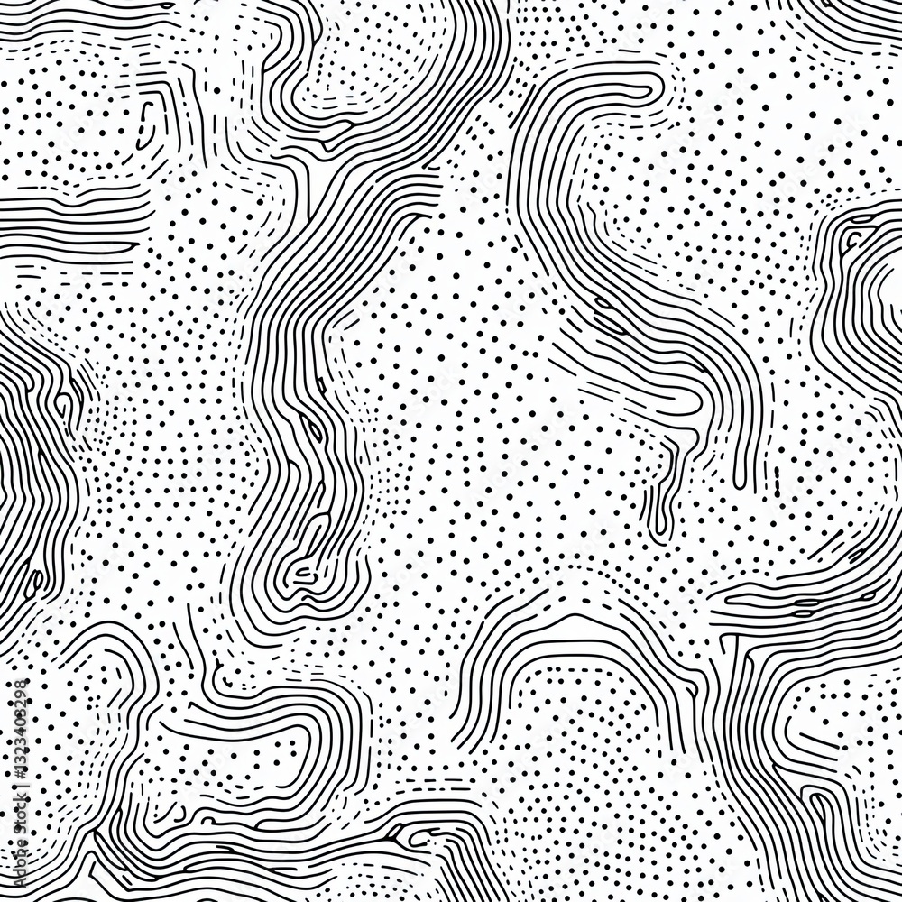 Poster map inspired roadmap design dotted trails and seamless texture pattern