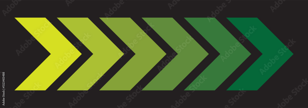 Poster colourful arrow. dynamic moving arrow representing speed, acceleration, fast. 1176