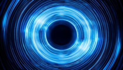 blue circular wave glow kaleidoscope lighting effect