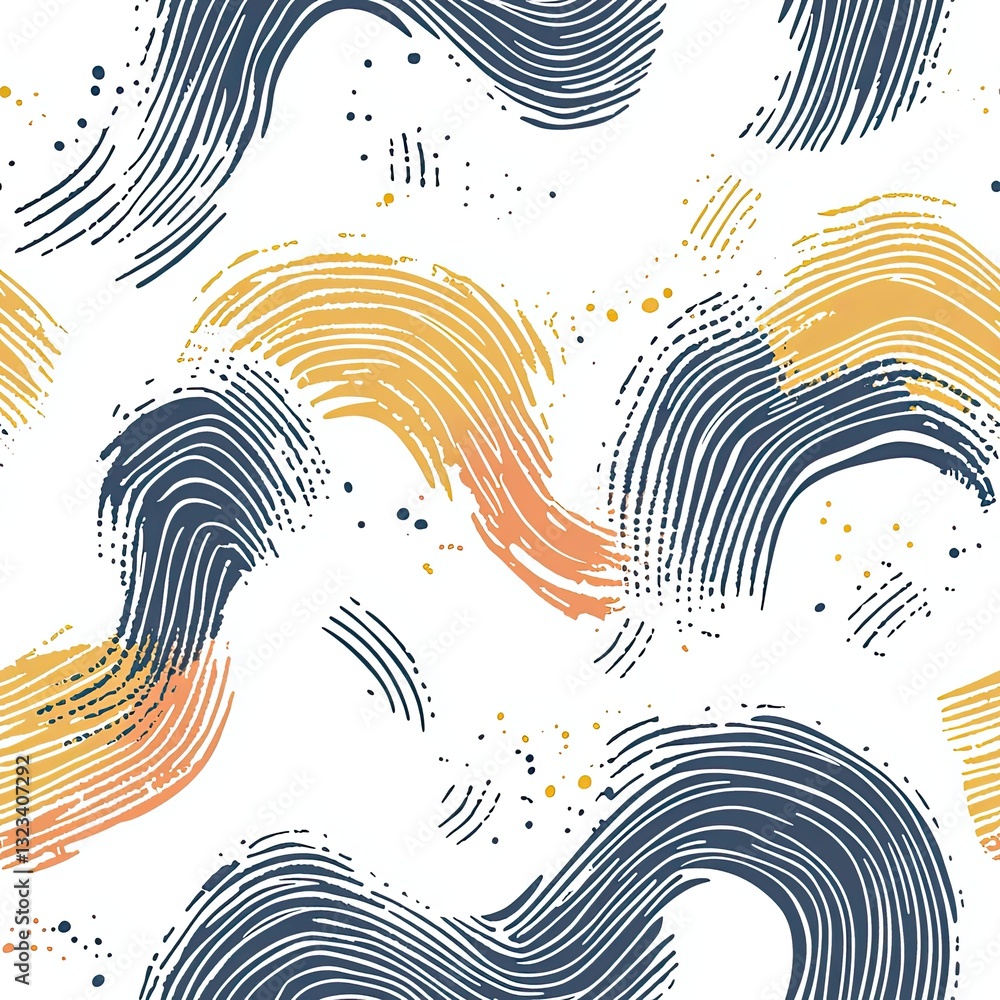 Poster elegant minimalist scribble pattern open spaces elegant design