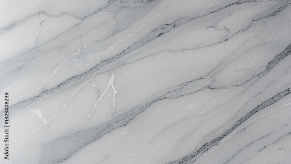 Poster elegant grey and white marble texture featuring subtle veining in smooth natural pattern, ideal for 