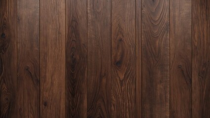 Rich textured brown wooden background with vertical grain pattern, featuring warm tones and natural knots, creating a rustic and elegant ambiance.