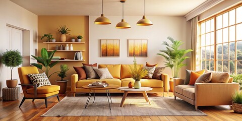 Cozy home design mockups:  Arch. photos, interior, and decor.